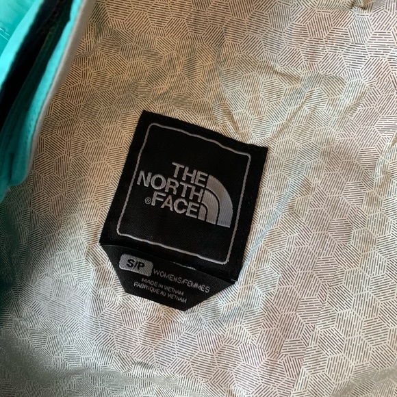 North Face Womens Teal Blue Waterproof Windbreaker - Picture 4 of 4